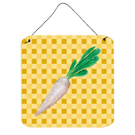 Carolines Treasures White Radish on Basketweave Wall or Door Hanging Prints BB7216DS66